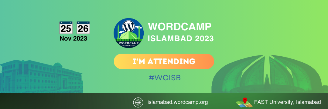 Get Your WordCamp Islamabad 2023 Cover/Images