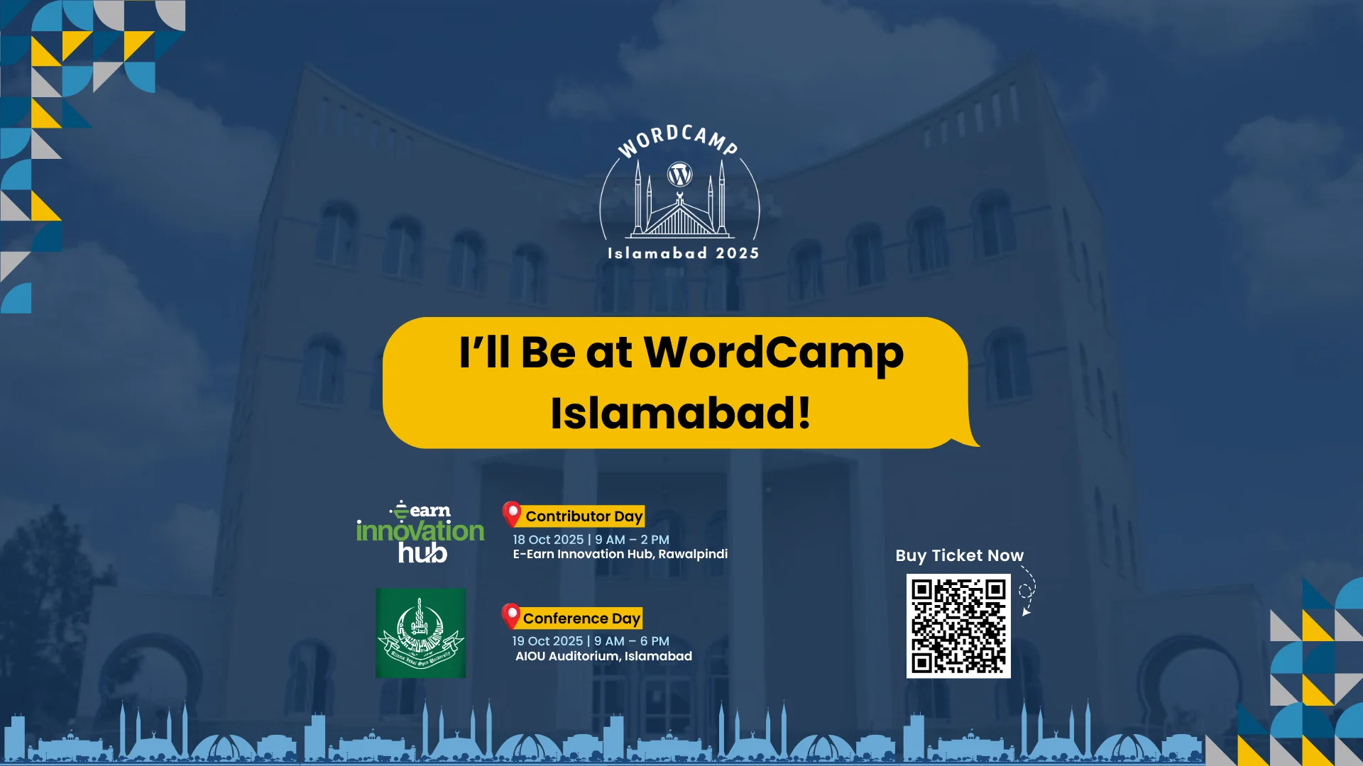 I’m Attending WordCamp Islamabad 2025!